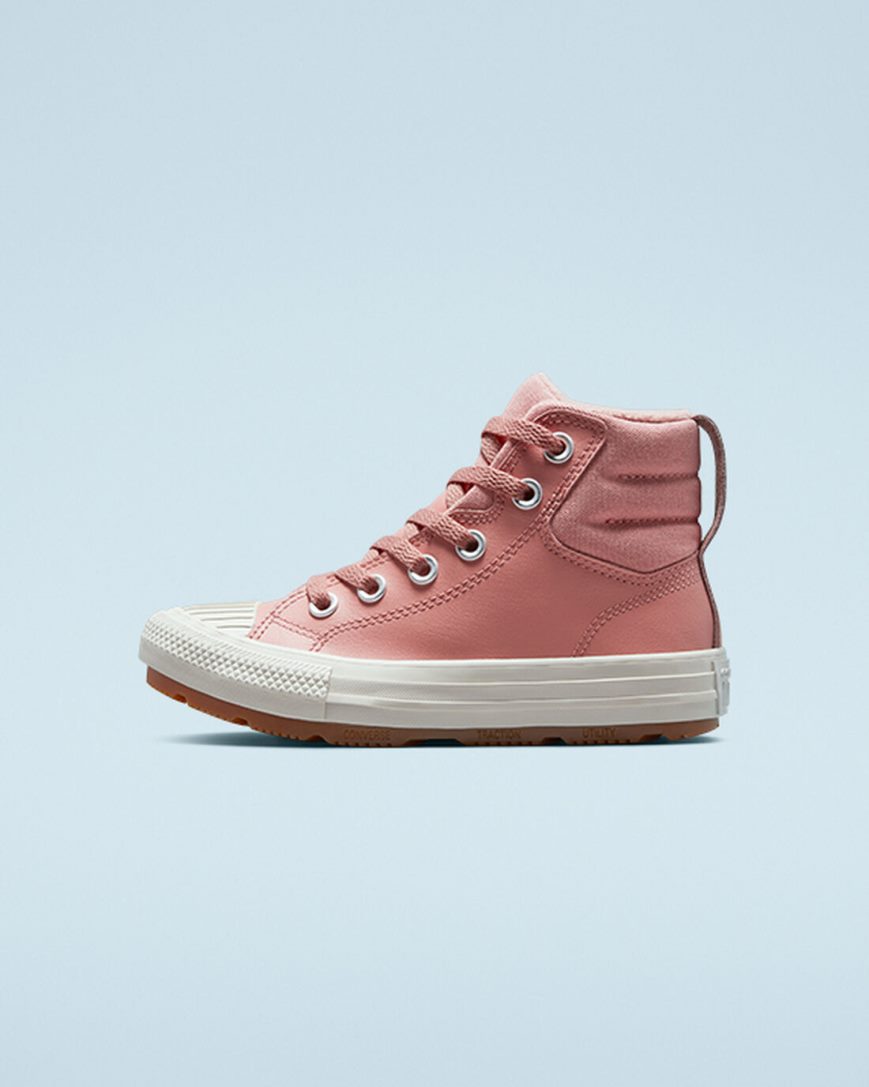 Tenis Converse Couro Chuck Taylor All Star Berkshire Boot Color Cano Alto Menina Rosa | PT M0103P4